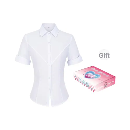 9 Кошка Лакомства для кошек Рубашка Женская Белая