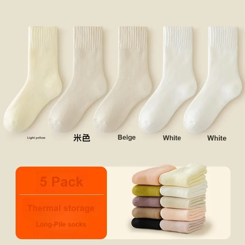 H YXIANG Mid Calf Socks Women's Combo Set-27