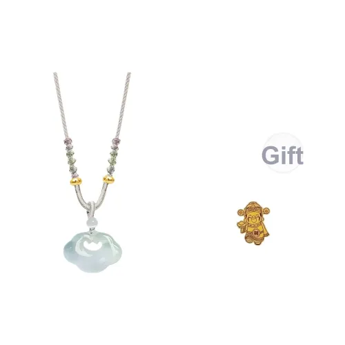 WANFEIXI Цветное стекло Нефритовые ожерелья Унисекс