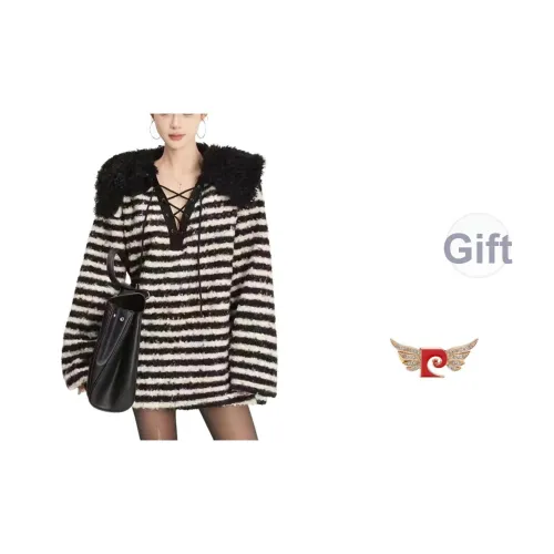 PIERRE CARDIN Черно-белые полосы Женская трикотажная одежда