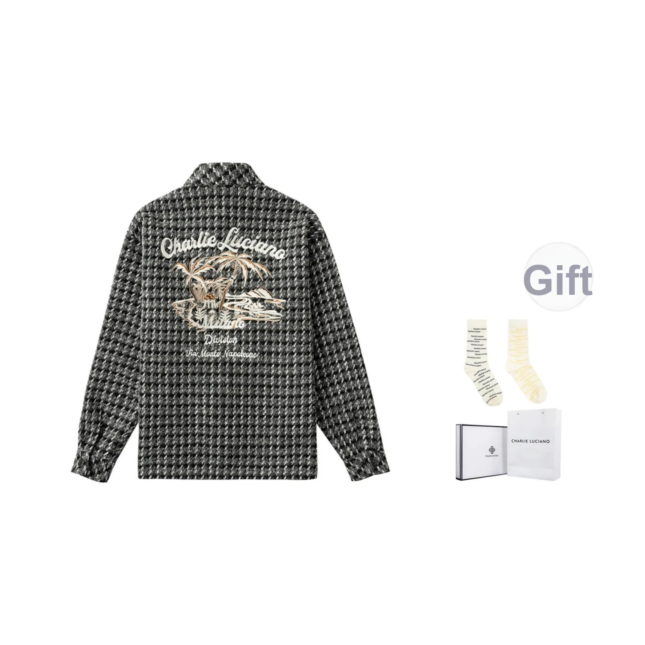 Charlie Luciano Рубашка Унисекс Черная