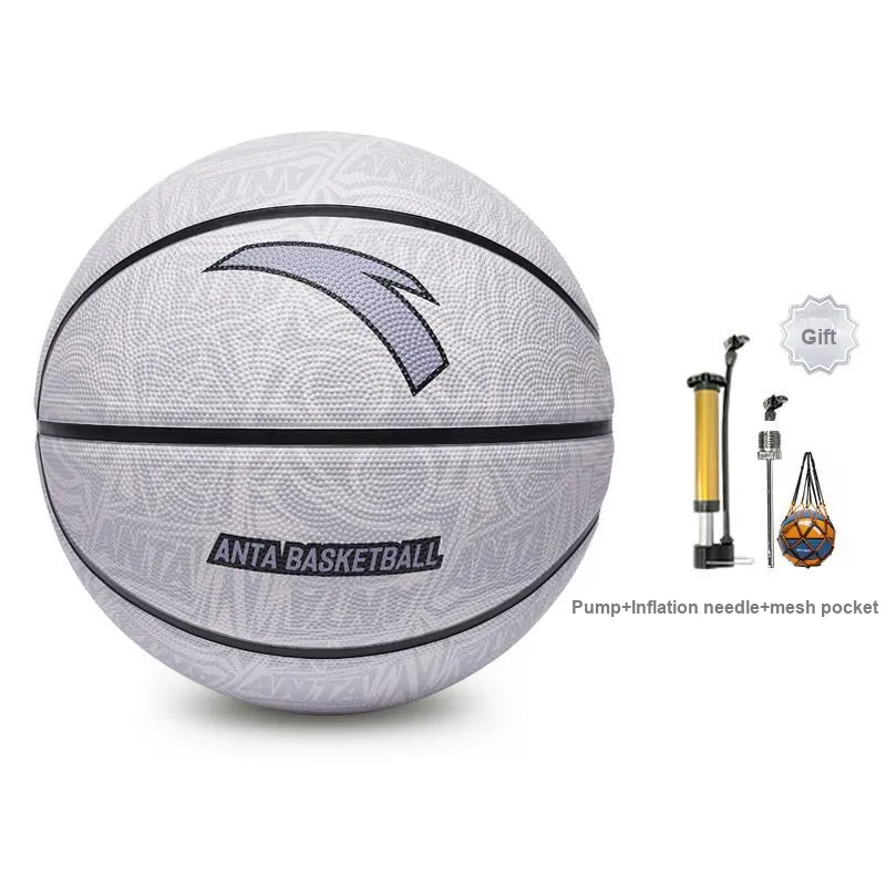 Anta Rubber Basketball Gray 5 Size 7 Training Unisex-1