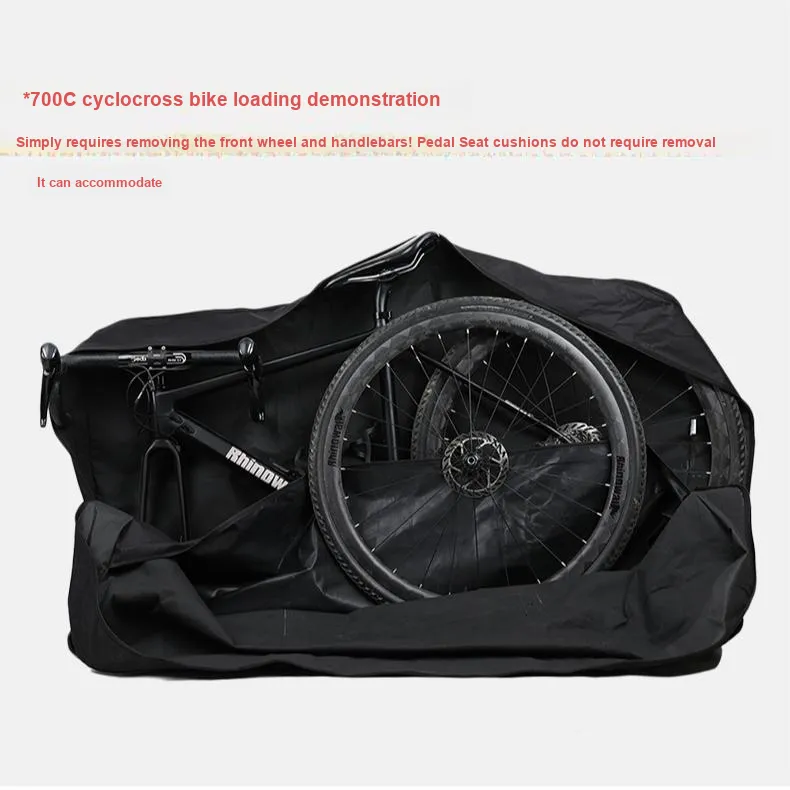 RHINOWALK· Cycling Loading Bags Outdoor Unisex Encrypted Double Layer Material 140cm*28cm*80cm Black-2