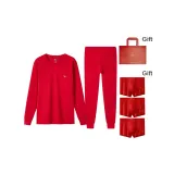 Box (Thermal Top+Thermal Pants) with 3 Pack Prosperity Underpants (Pattern)