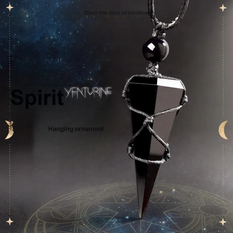 Lingfei Obsidian Pendants Unisex-1