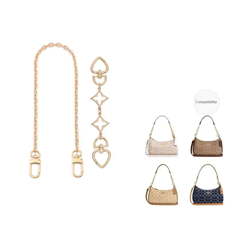 Gloya Alloy Decorative Chain Bag Accessory Women's Gold Tone-16