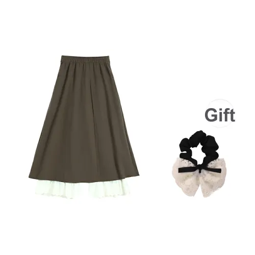 SYEEE WITH U Повседневный Длинный Юбка Женские