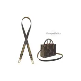 Brown Two-Tone 1.8cm Width Studded Shoulder Strap 90-120cm