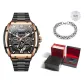 Black Steel Rose Case Black Dial