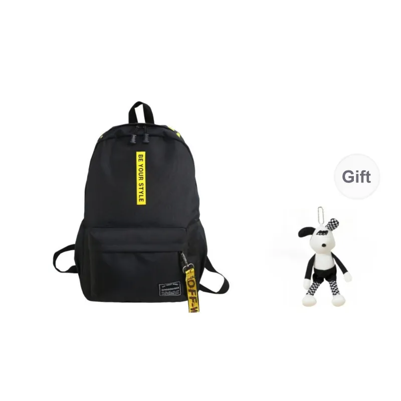 URBAN FOREST Oxford Backpack Unisex Black & Red/Black & Yellow/Light Gray/Dark Gray/Black/Red-4