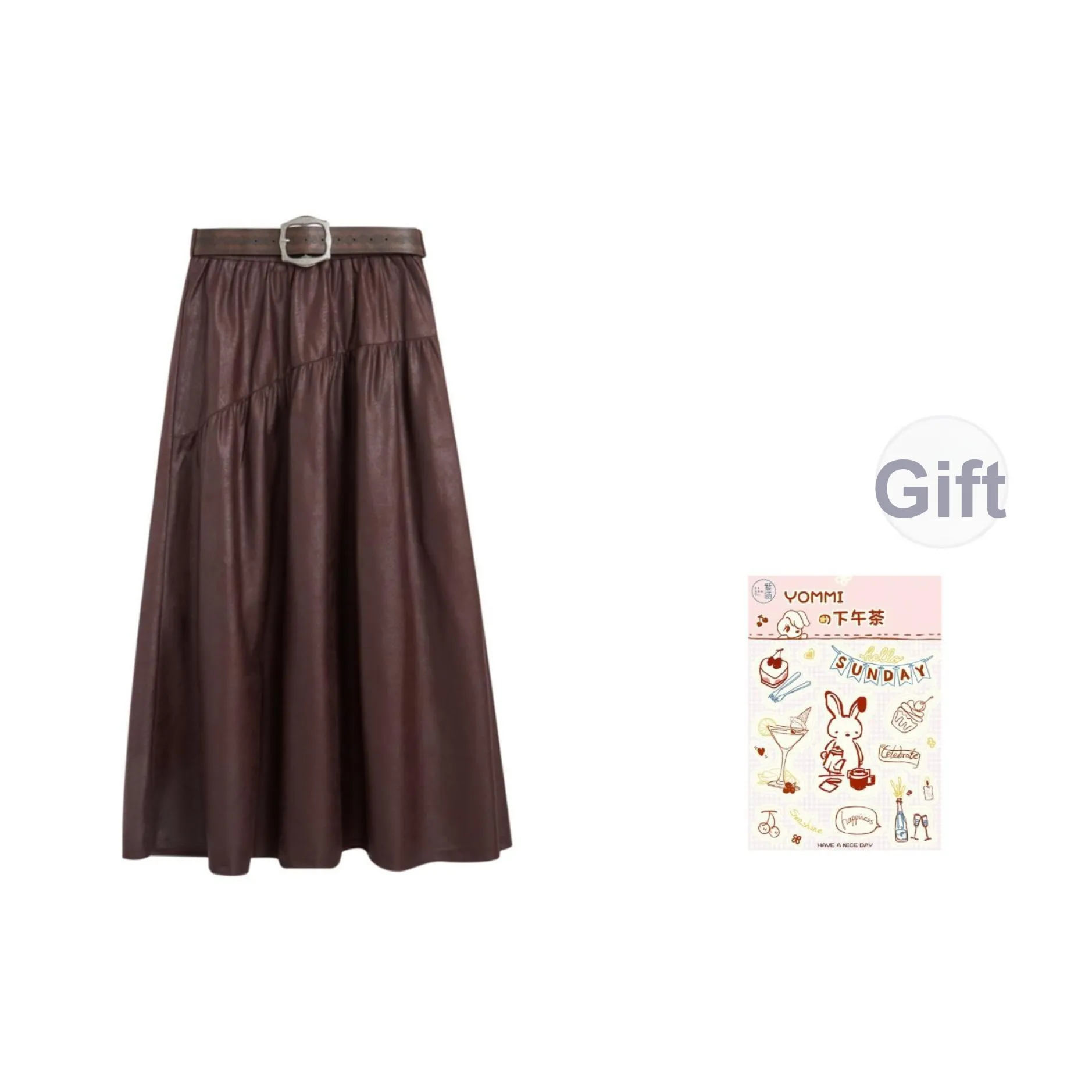 ZIHAN Кожа Длинная Юбка Женская