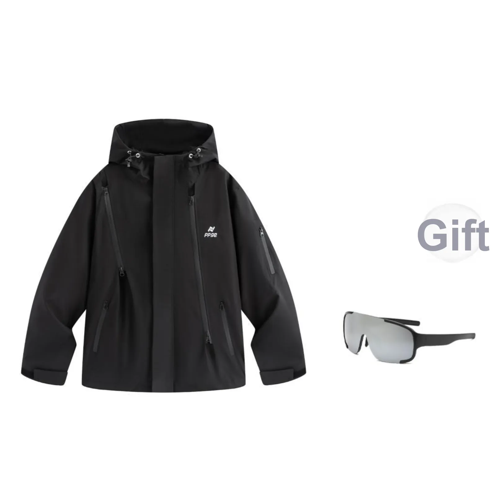 Ppge Hiking Waterproof And Windproof To Keep Warm Windbreaker Jacket Unisex