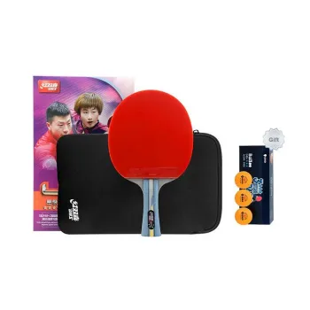 DHS Ping Pong Paddles Unisex All Wood With Carbon Fiber