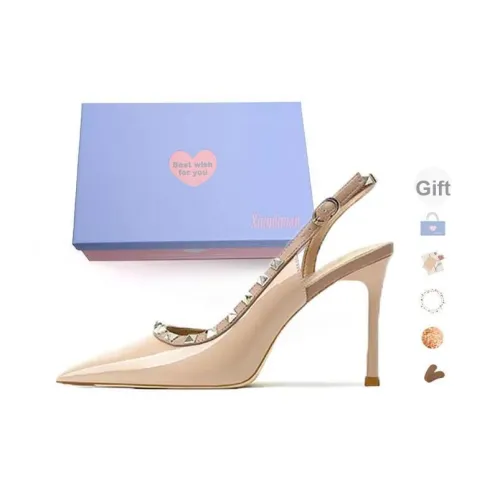 Xingdiman Высокие каблуки Женские Телесный Набор в подарочной коробке
