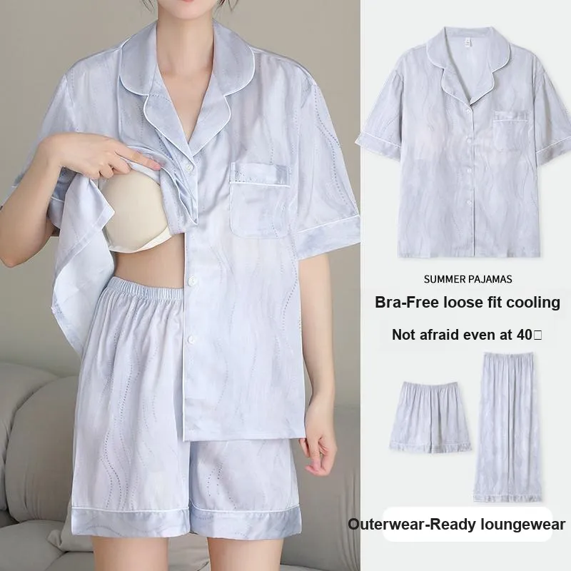 Qiao Ni Tong Pajama Set Women's Black Fist-13
