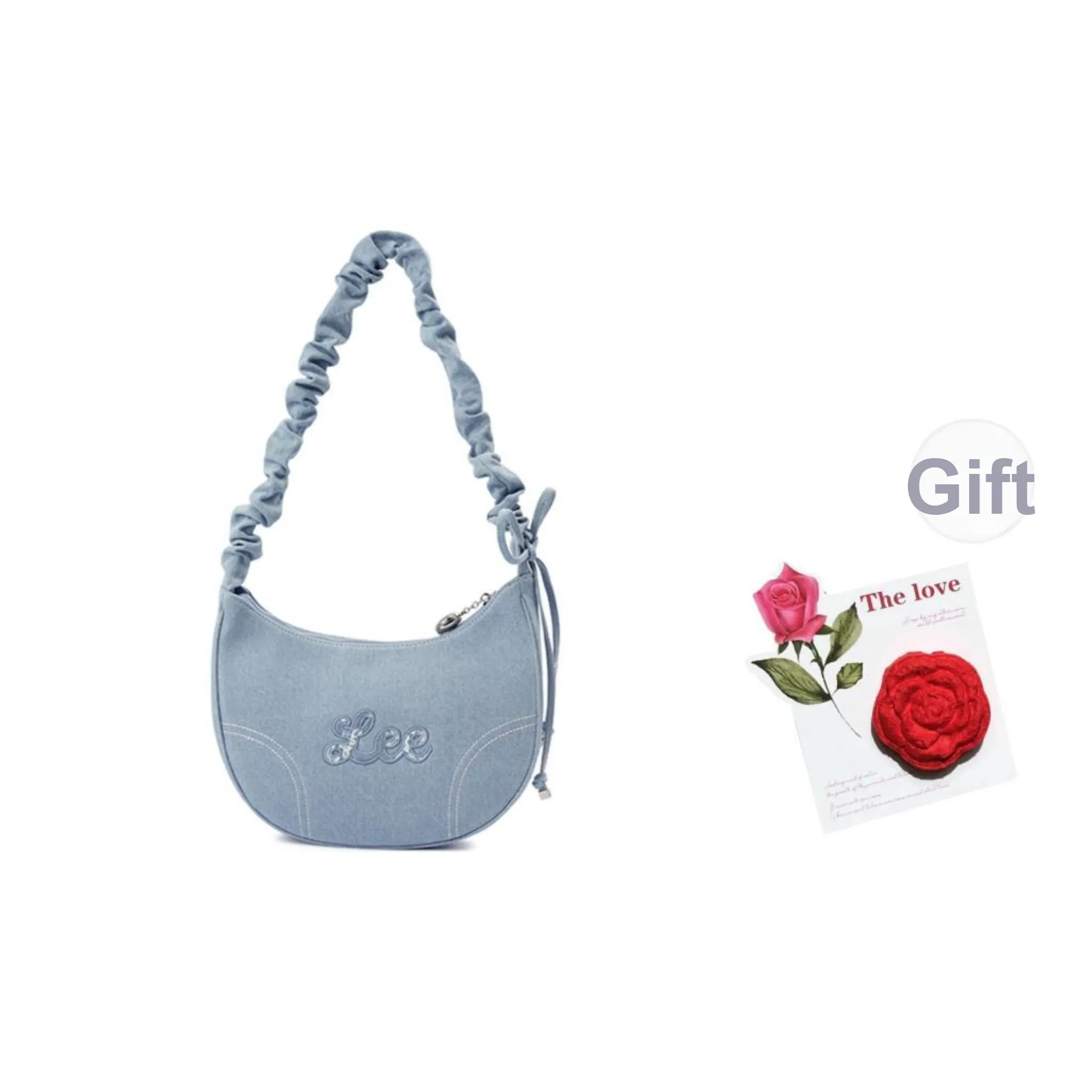 Lee Fabric Shoulder Bag, Handbag, Shoulder Bag, Crossbody Bag Women's Blue