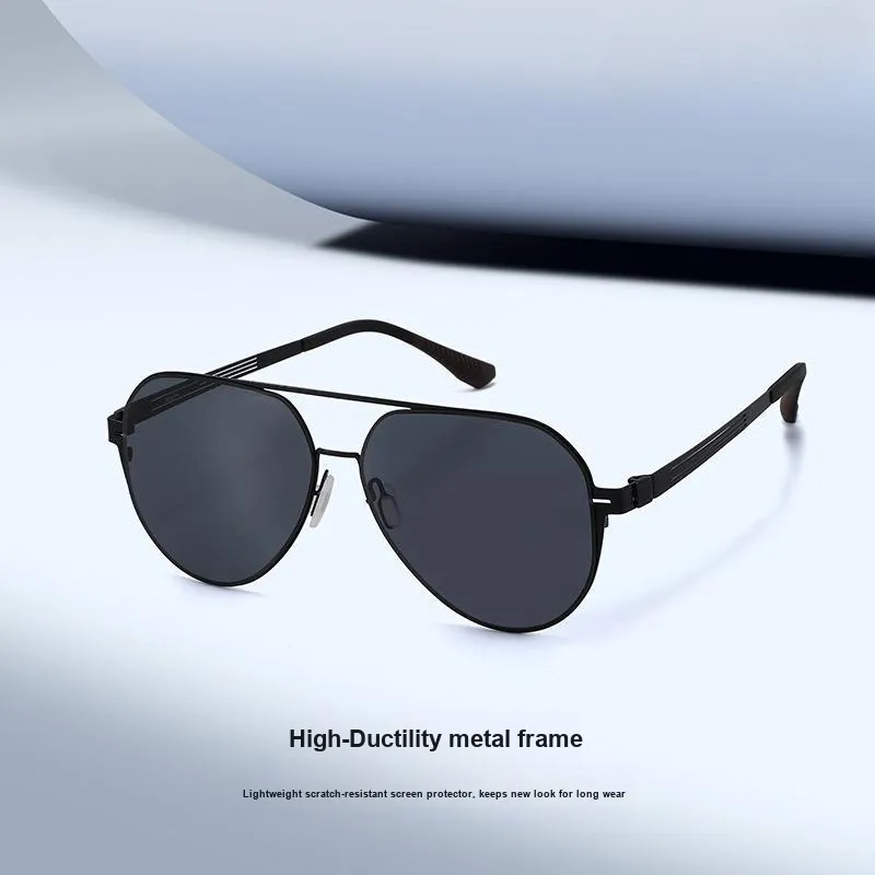 JEKA Metal Square Sunglasses Men's-2