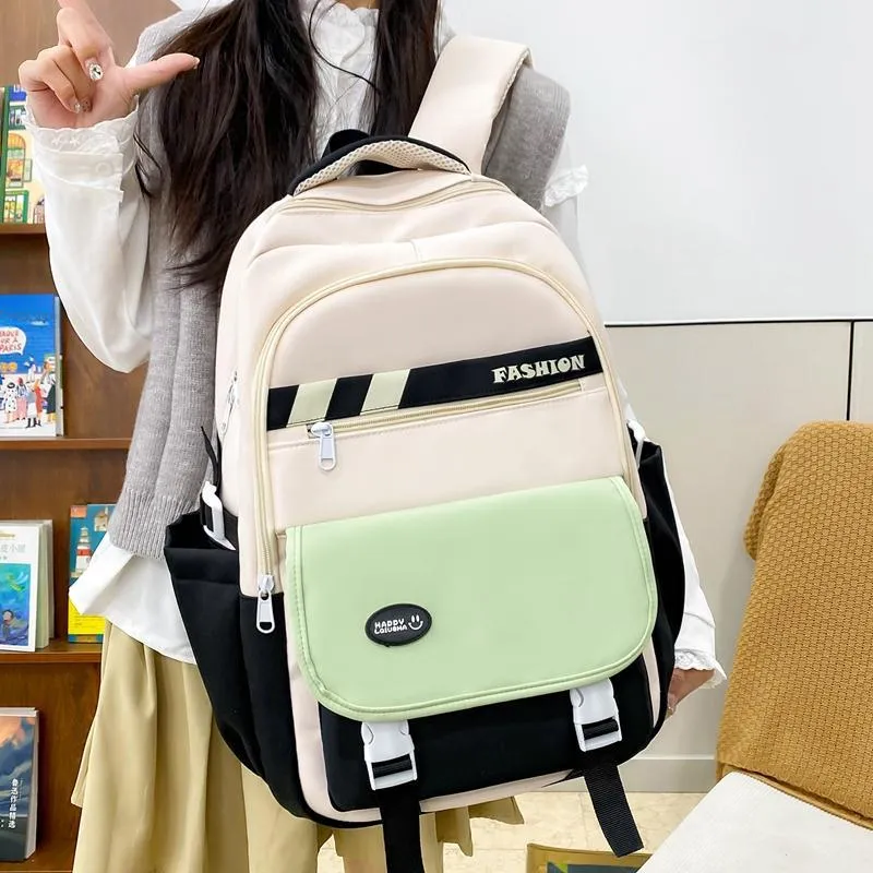 GEERDUN Nylon Backpack Regular Unisex Multicolor-4