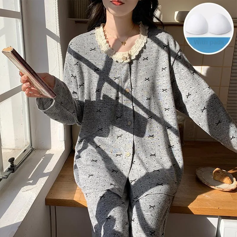 Sleeping Beauty Pajama Set Women's Gray-3
