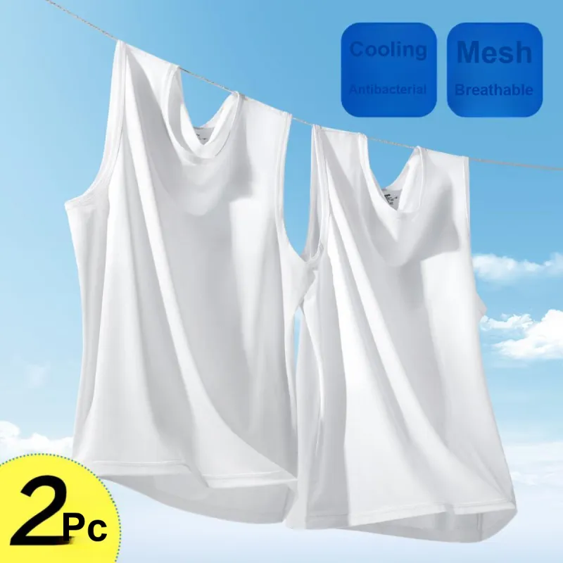 H YXIANG Men Tank Tops-34