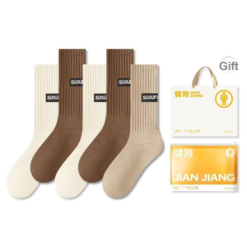 Master Mid Calf Socks Women's Shopping Bag 5 Pack-30