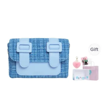 MERIMIES PU Leather Satchel Bag Shoulder Bag S Women's Nile Blue Cinnamon Pink Vintage Black