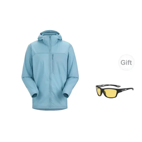 Arcteryx Squamish Windbreaker Jackets Men Bamboo Moon Blue - Includes Eyeglasses