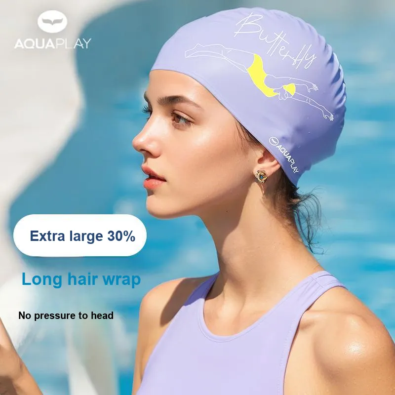 AQUAPLAY Swimming Caps Unisex Lavender-1