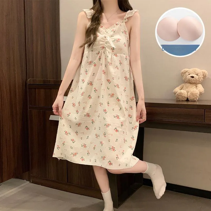 Ta Yan Nightgown Women's Apricot-5