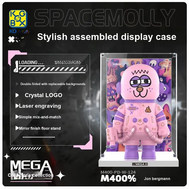 KGBOX Compatibility POPMART SPACEMOLL Jon Bergman PUPU 400% Model Accessories-4