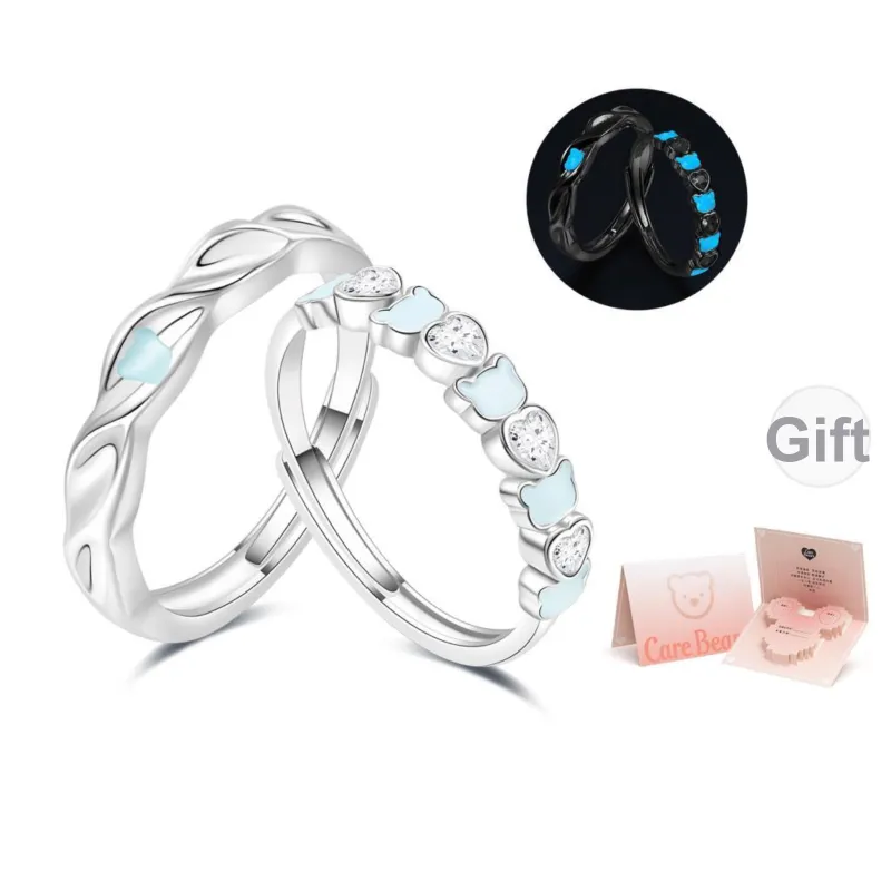 CAREBEARS S925 Silver Rings Unisex-0