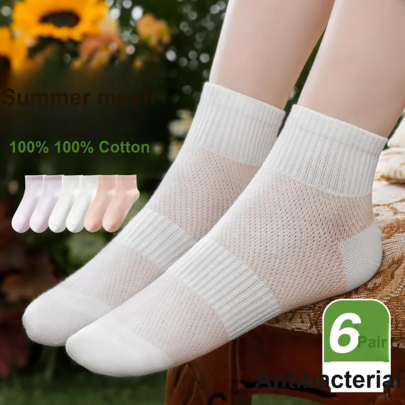 H YXIANG Ankle Socks Women's 6 Pack-5