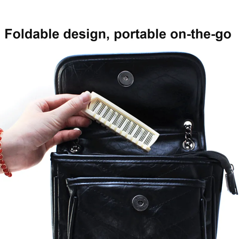 Malian Dual Purpose Foldable Comb Compact, Portable, Anti Static, Good Looking-3
