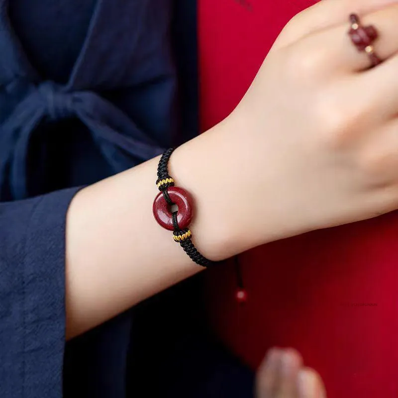 CUIYIN Cinnabar Bracelets Unisex-8