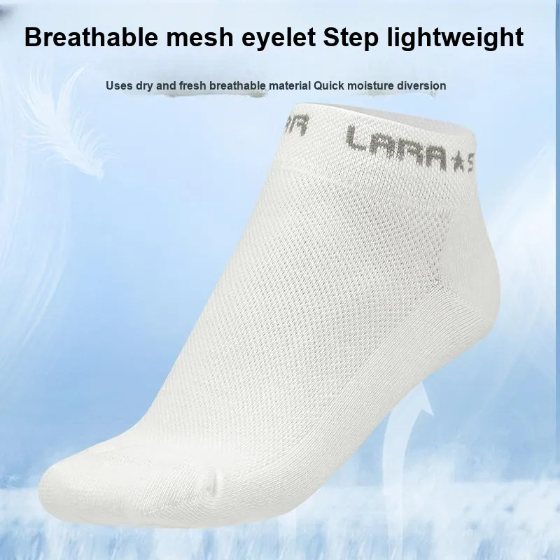 LARA STAR Ankle Socks Unisex Combo Set White-7