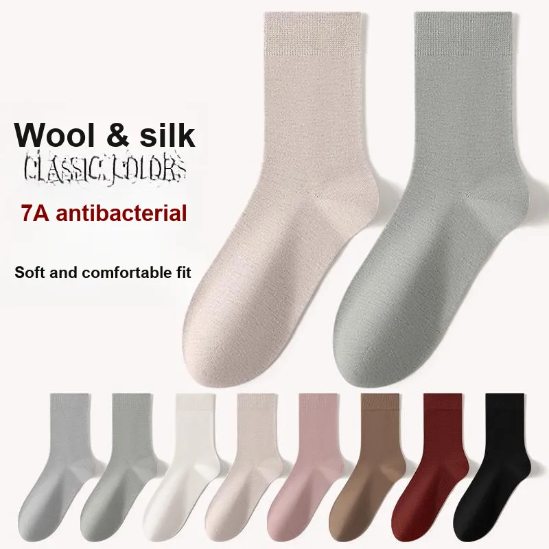 MIIOW Mid Calf Socks Women's Combo Set-9