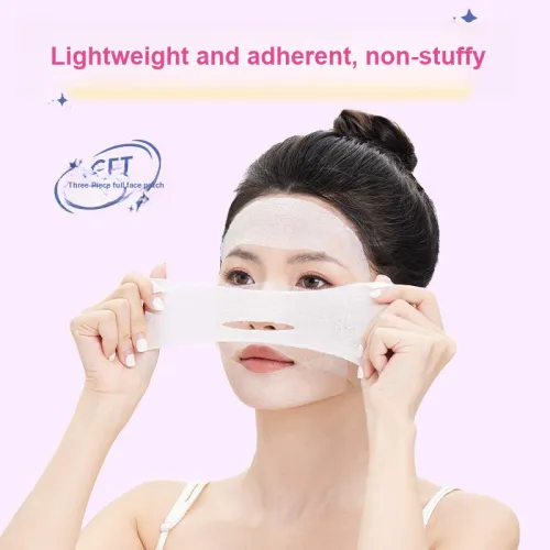 GECOMO Stretchable Wet Towel Combo Set With Holes, Adherent Portable Makeup Tool For Removing Makeup