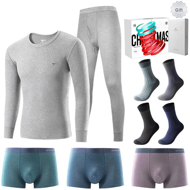 SEPTWOLVES Fall And Winter Thermal Set Men's-17