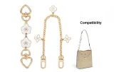 Cherry Blossom Extender Chain+Four-Leaf Clover Decorative Chain