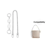 [White Lily Set]Round Buckle Cherry Blossom 12CM+Decorative Chain 45CM[No Color Difference/]