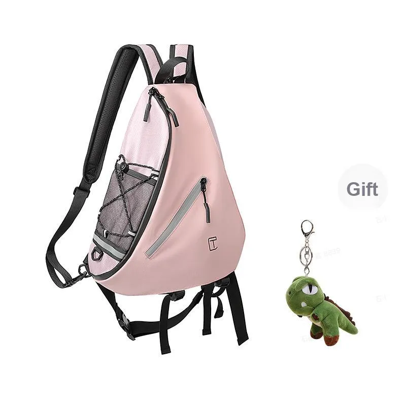 TANGCOOL Oxford Crossbody Bag, Shoulder Bag, Backpack Regular Unisex Black/Gray/Pink-17