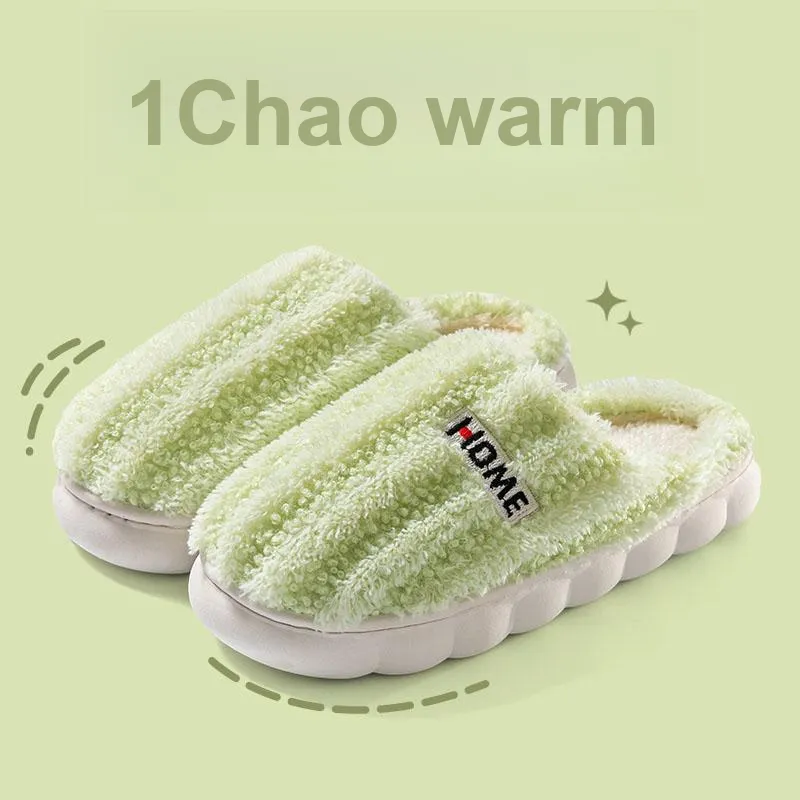 Foot Recreation Winter Minimalist Style Suede Home Warm Small Starry Sky Embroidered Cotton Slippers Unisex-13