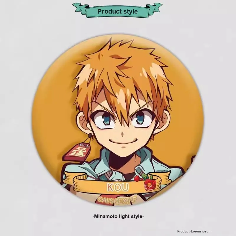 Xhdm Hanako Kun, Gen, Hiyama Nene Toilet Bound Hanako Kun, Tinplate Brooch Badge Badges-6