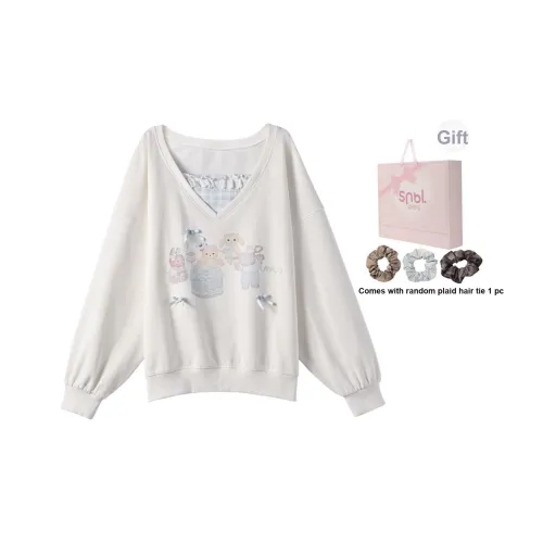 SNBL Белый Женский Свитшот