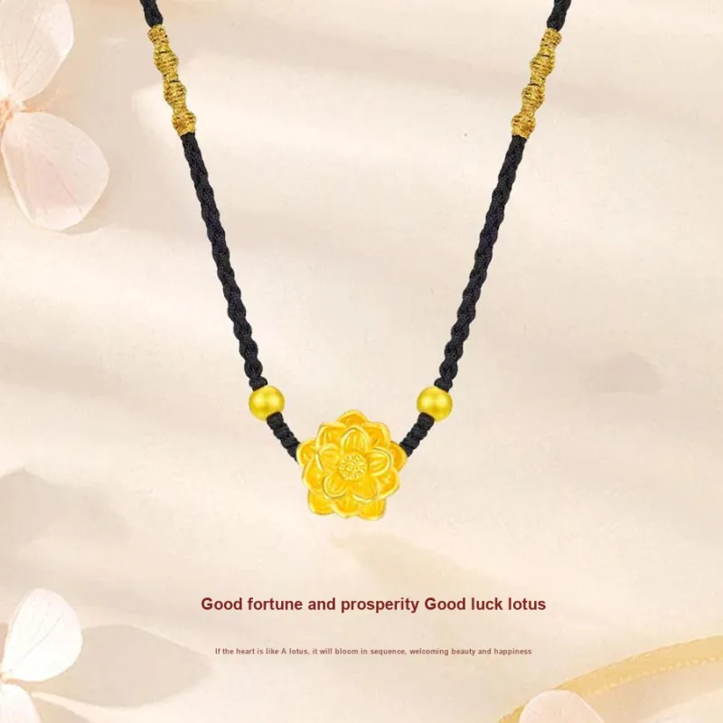 Master Kim S925 Silver Bead Black Cord Necklace Women's-1