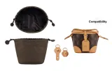 LV Shaomai Bag Brown Nylon Liner+8-Shaped Beeswax Abrasion-Resistant Buckle