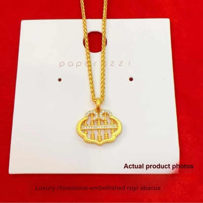 Imono Brass Gold Plated Necklaces Women's-2