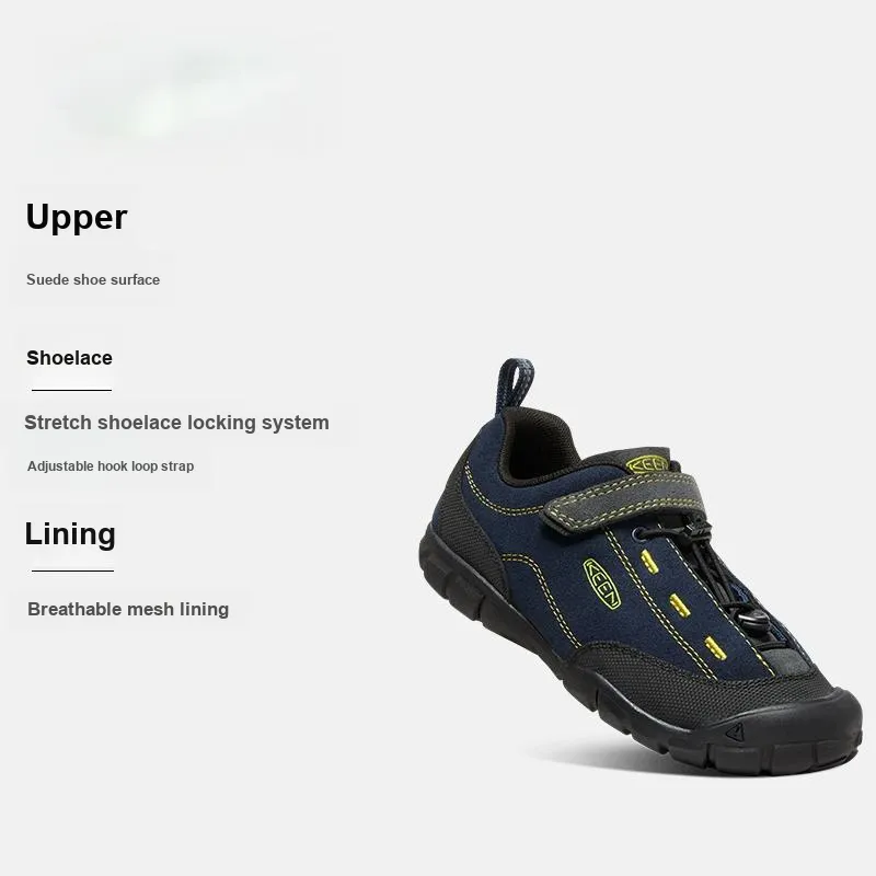 KEEN Jasper Ⅱ Slip Resistant, Abrasion Resistant, Breathable Low Top Kids' Outdoor Shoes Navy Blue Teenagers-2