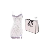 Purple Floral Dress (Pad Not Included)[Holiday Limited Edition Shopping Bag]