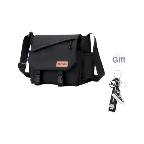 Tonlion Нейлоновая сумка через плечо Стандартная Унисекс Черная
